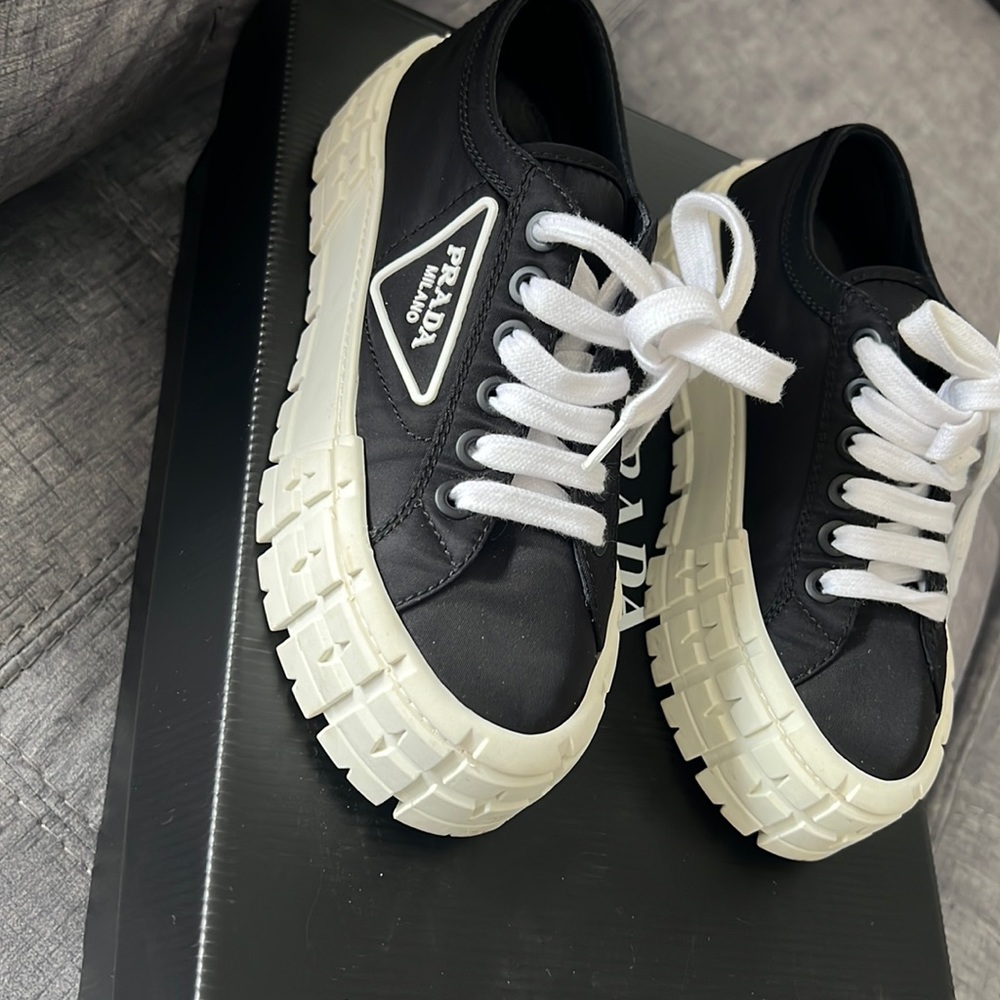 Prada lug sole platform sneakers